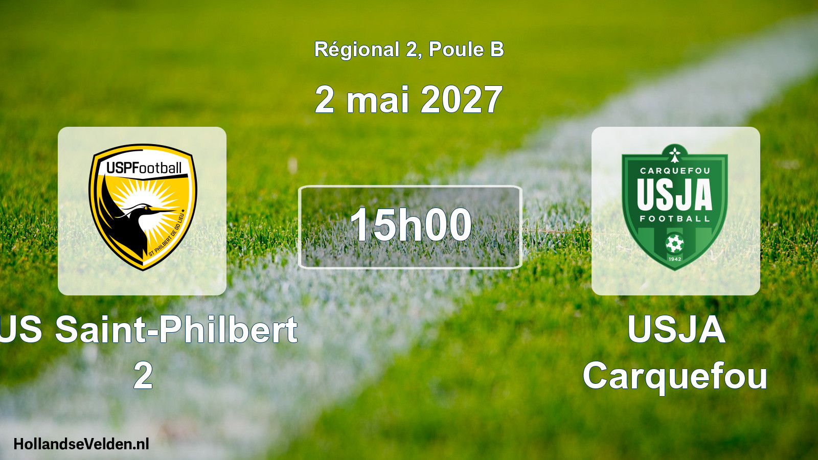 Match programmé: US Saint-Philbert 2 - USJA Carquefou (2 mai 2027)