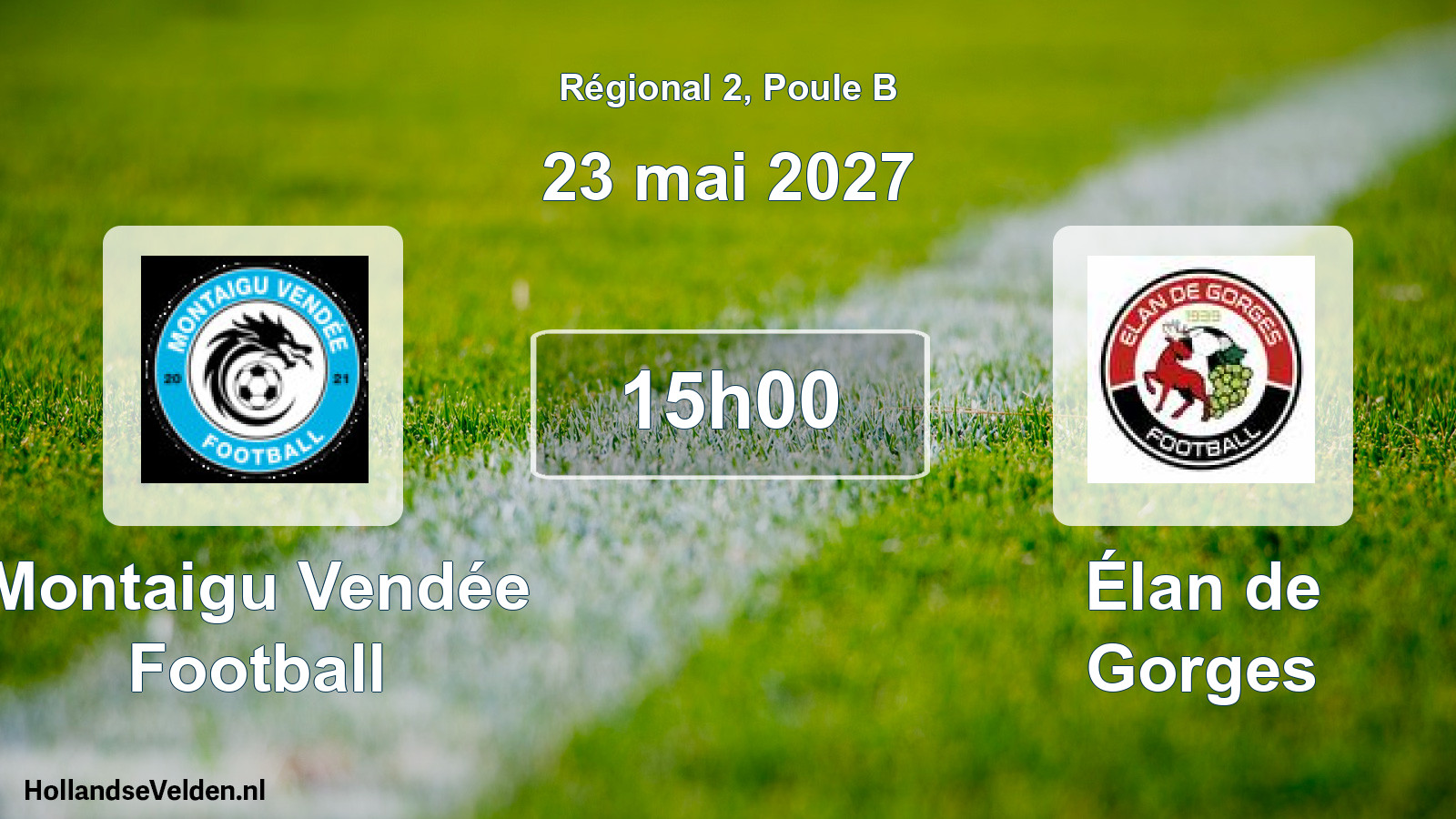 Scheduled Match: Montaigu Vendée Football - Élan de Gorges (23 May 2027)