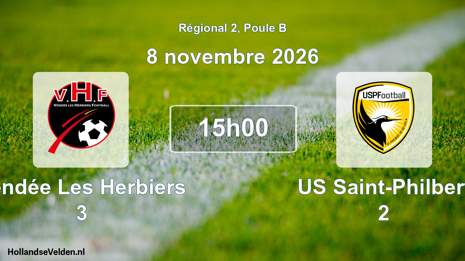 Scheduled Match: Vendée Les Herbiers 3 - US Saint-Philbert 2 (8 November 2026)