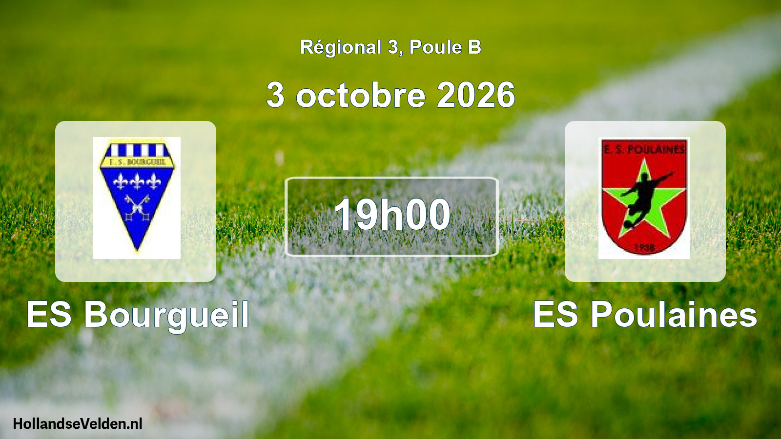 Scheduled Match: ES Bourgueil - ES Poulaines (3 October 2026)