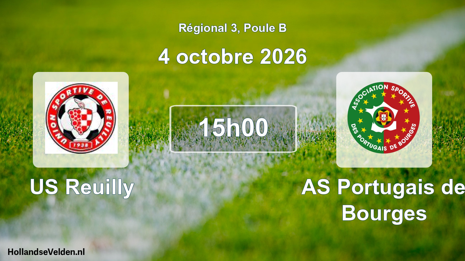Match programmé: US Reuilly - AS Portugais de Bourges (4 octobre 2026)