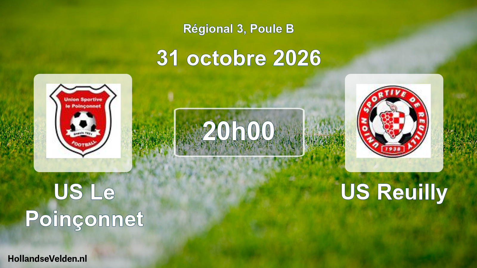Scheduled Match: US Le Poinçonnet - US Reuilly (31 October 2026)
