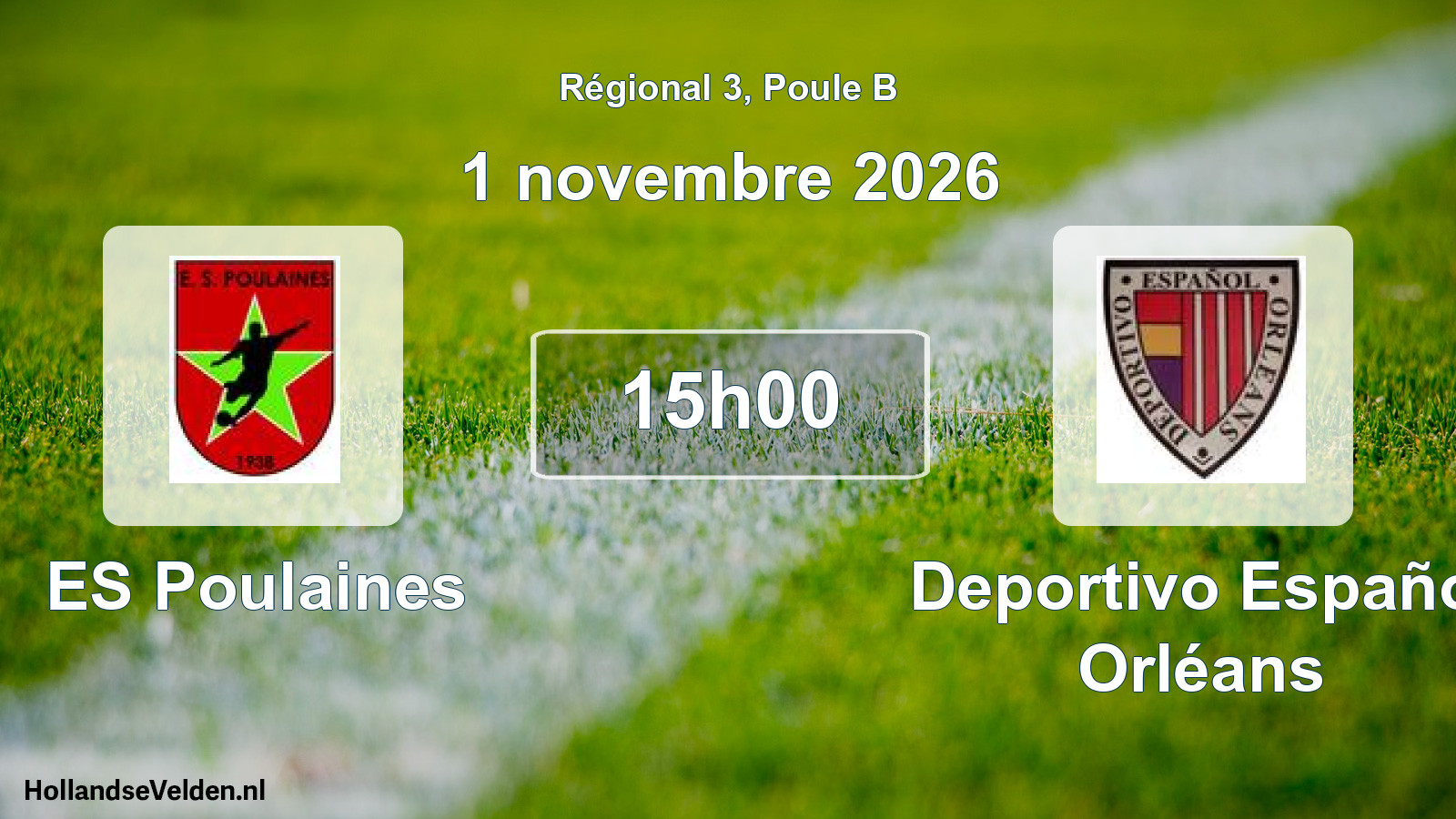 Scheduled Match: ES Poulaines - Deportivo Español Orléans (1 November 2026)