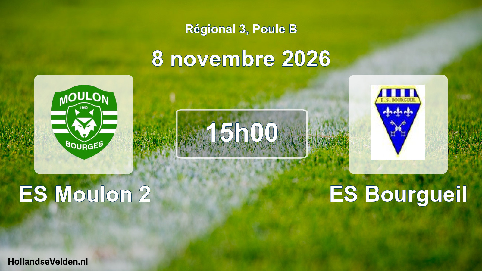 Scheduled Match: ES Moulon 2 - ES Bourgueil (8 November 2026)