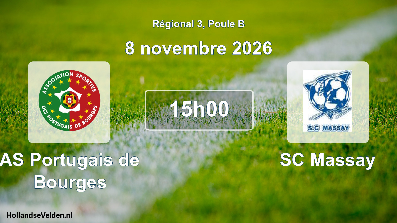 Scheduled Match: AS Portugais de Bourges - SC Massay (8 November 2026)