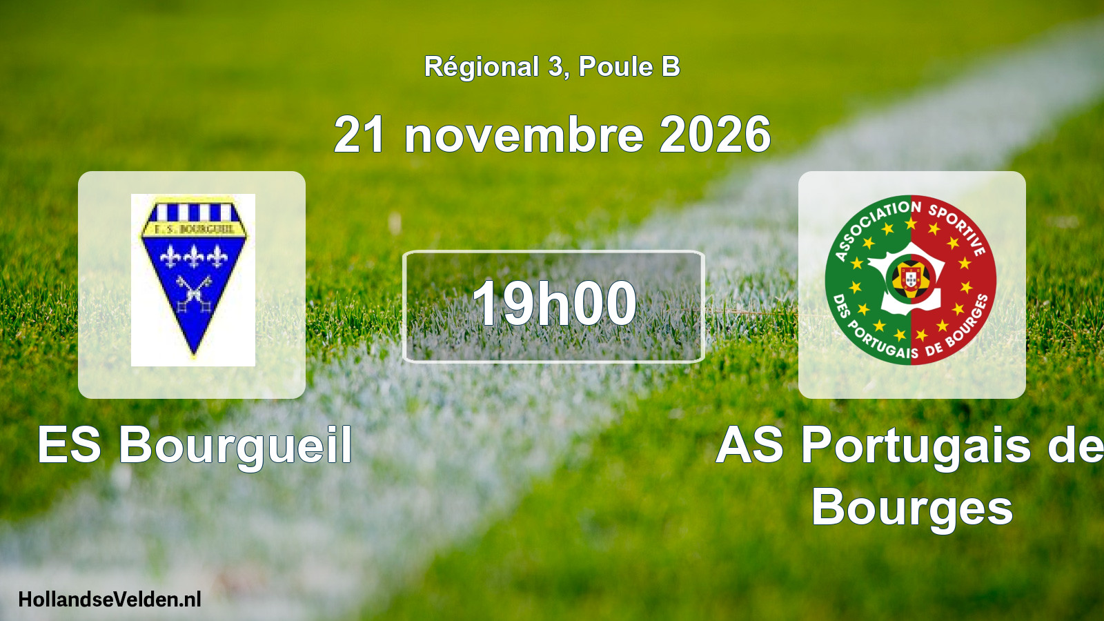 Scheduled Match: ES Bourgueil - AS Portugais de Bourges (21 November 2026)