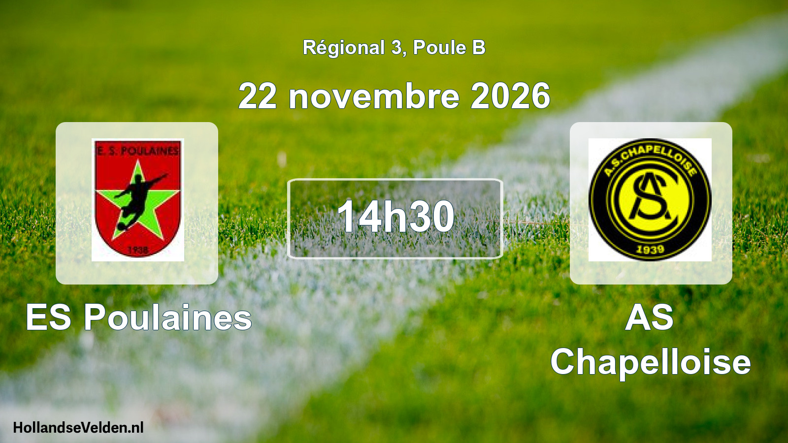 Scheduled Match: ES Poulaines - AS Chapelloise (22 November 2026)