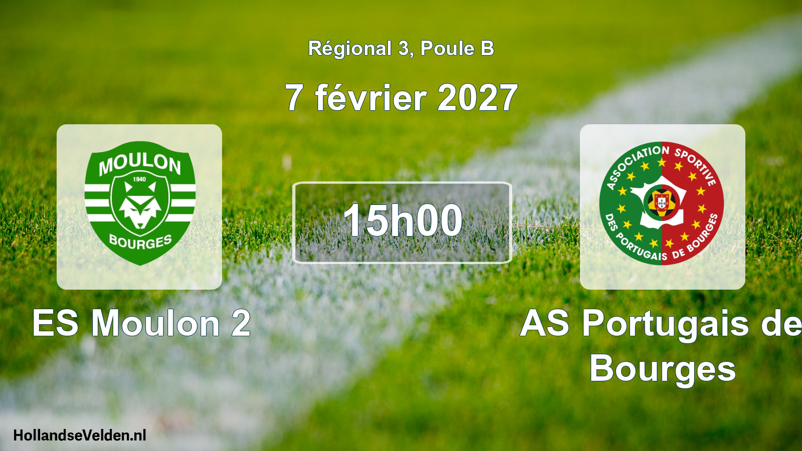 Scheduled Match: ES Moulon 2 - AS Portugais de Bourges (7 February 2027)