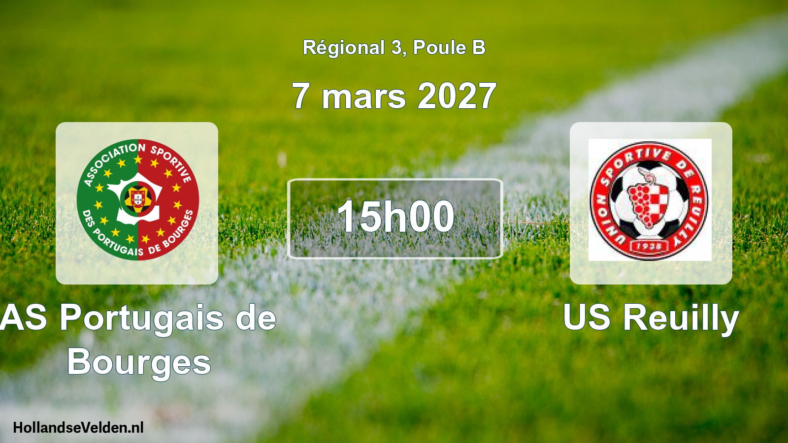Match programmé: AS Portugais de Bourges - US Reuilly (7 mars 2027)