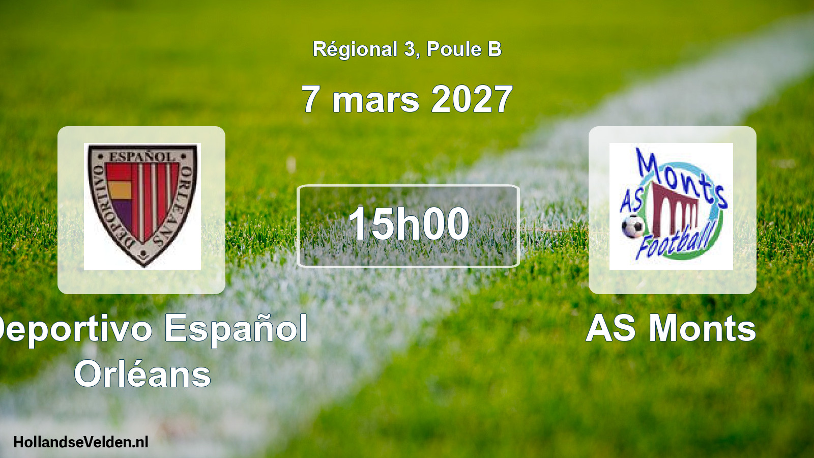 Scheduled Match: Deportivo Español Orléans - AS Monts (7 March 2027)