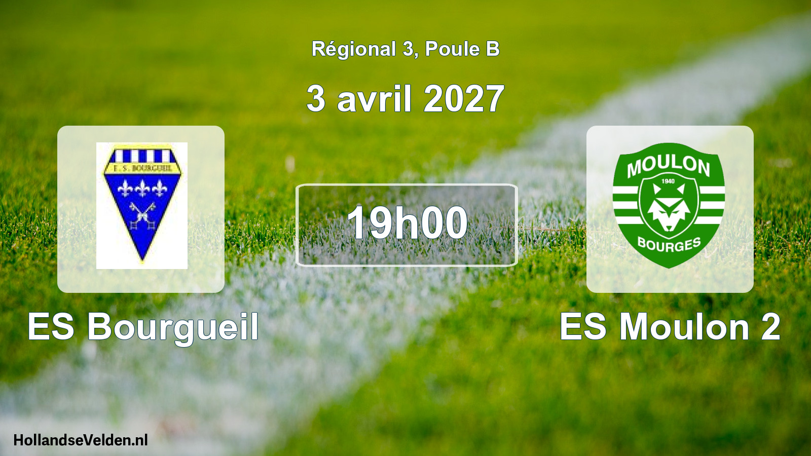 Scheduled Match: ES Bourgueil - ES Moulon 2 (3 April 2027)