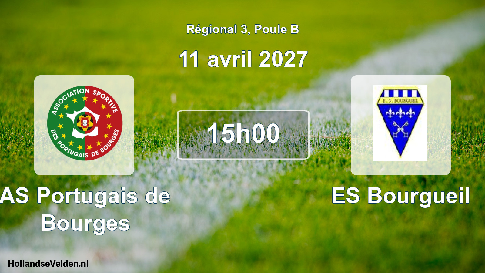 Scheduled Match: AS Portugais de Bourges - ES Bourgueil (11 April 2027)