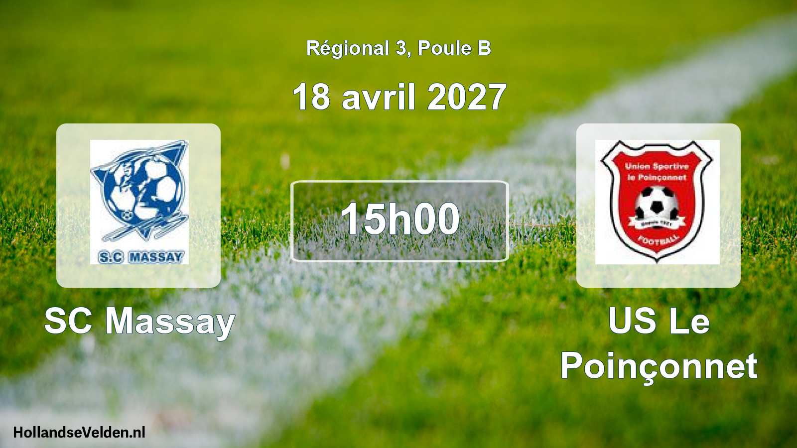 Scheduled Match: SC Massay - US Le Poinçonnet (18 April 2027)