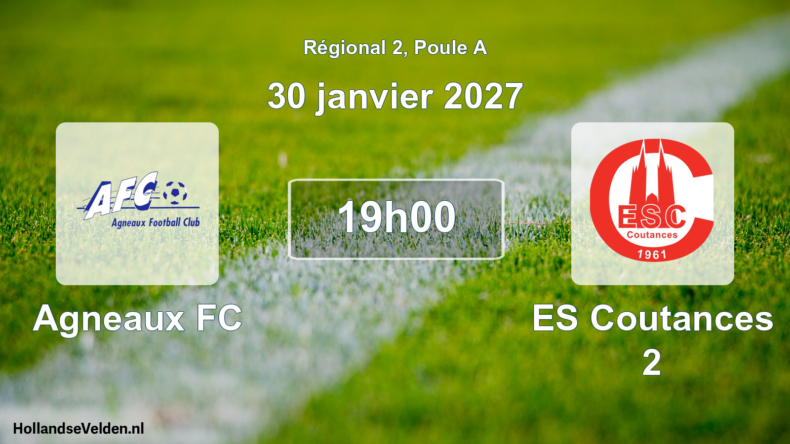 Scheduled Match: Agneaux FC - ES Coutances 2 (30 January 2027)