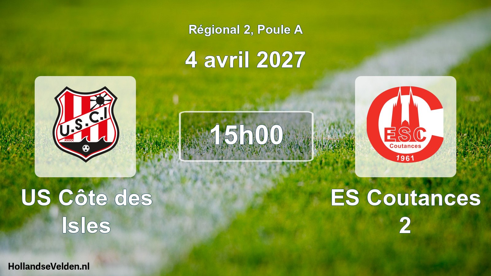 Scheduled Match: US Côte des Isles - ES Coutances 2 (4 April 2027)