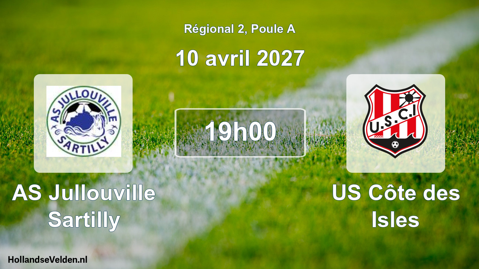 Scheduled Match: AS Jullouville Sartilly - US Côte des Isles (10 April 2027)