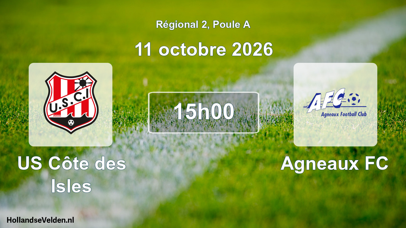 Scheduled Match: US Côte des Isles - Agneaux FC (11 October 2026)
