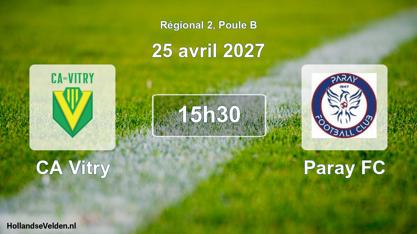 Scheduled Match: CA Vitry - Paray FC (25 April 2027)
