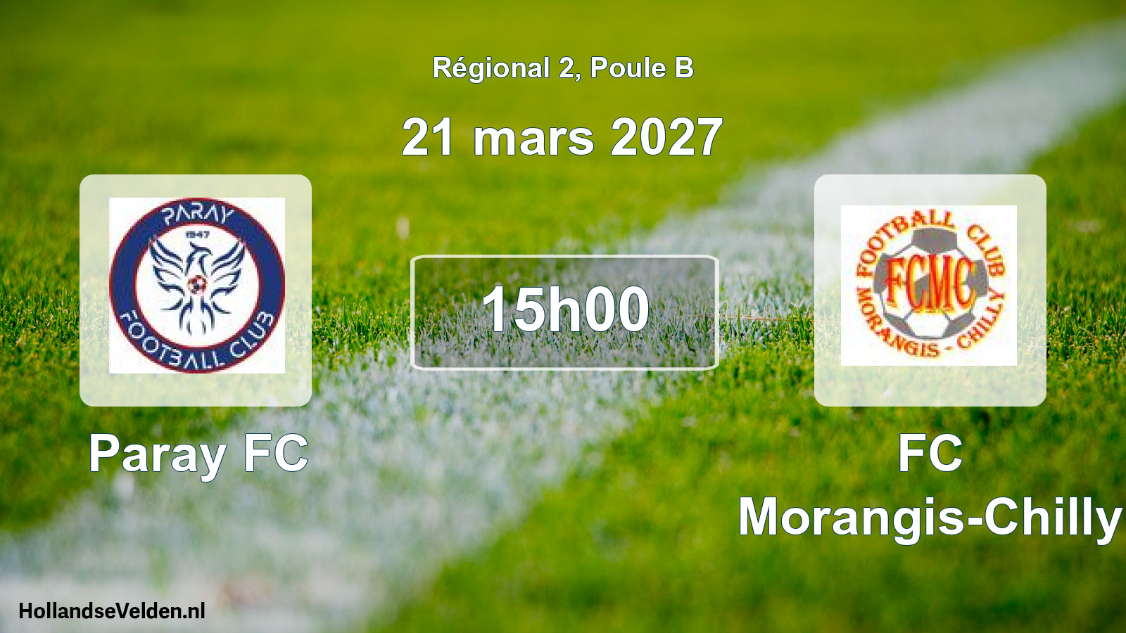 Scheduled Match: Paray FC - FC Morangis-Chilly (21 March 2027)