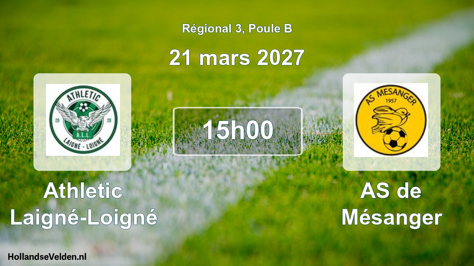Scheduled Match: Athletic Laigné-Loigné - AS de Mésanger (21 March 2027)