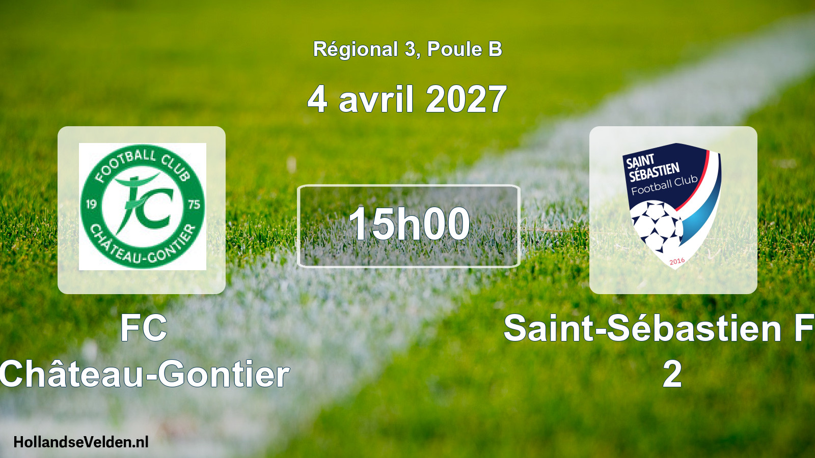 Scheduled Match: FC Château-Gontier - Saint-Sébastien FC 2 (4 April 2027)