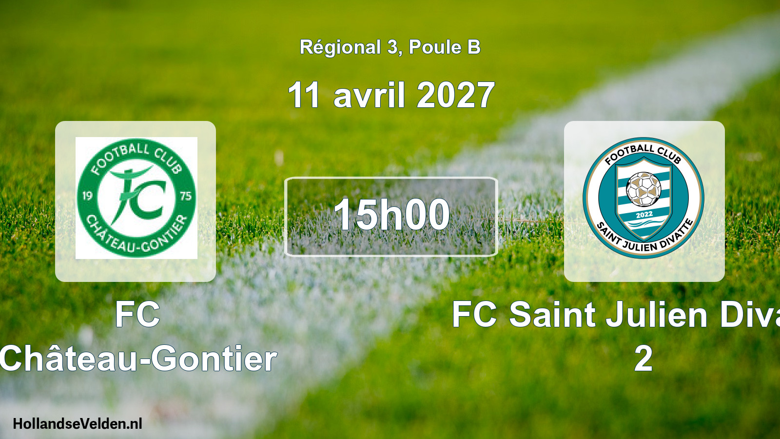 Scheduled Match: FC Château-Gontier - FC Saint Julien Divatte 2 (11 April 2027)