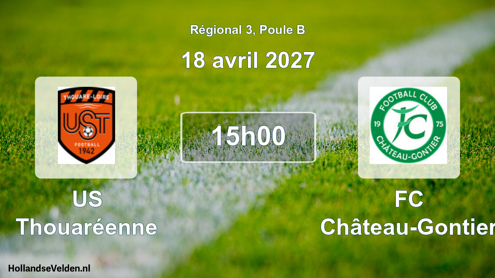 Match programmé: US Thouaréenne - FC Château-Gontier (18 avril 2027)