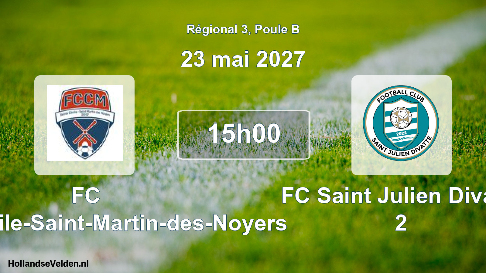 Scheduled Match: FC Sainte-Cécile-Saint-Martin-des-Noyers - FC Saint Julien Divatte 2 (23 May 2027)