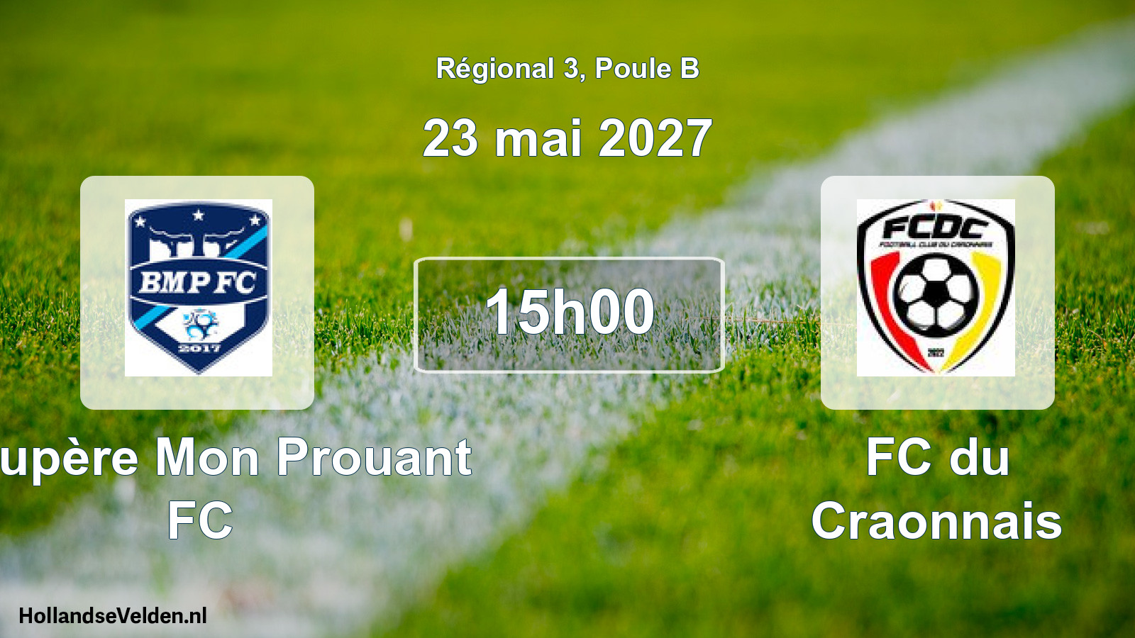 Scheduled Match: Boupère Mon Prouant FC - FC du Craonnais (23 May 2027)