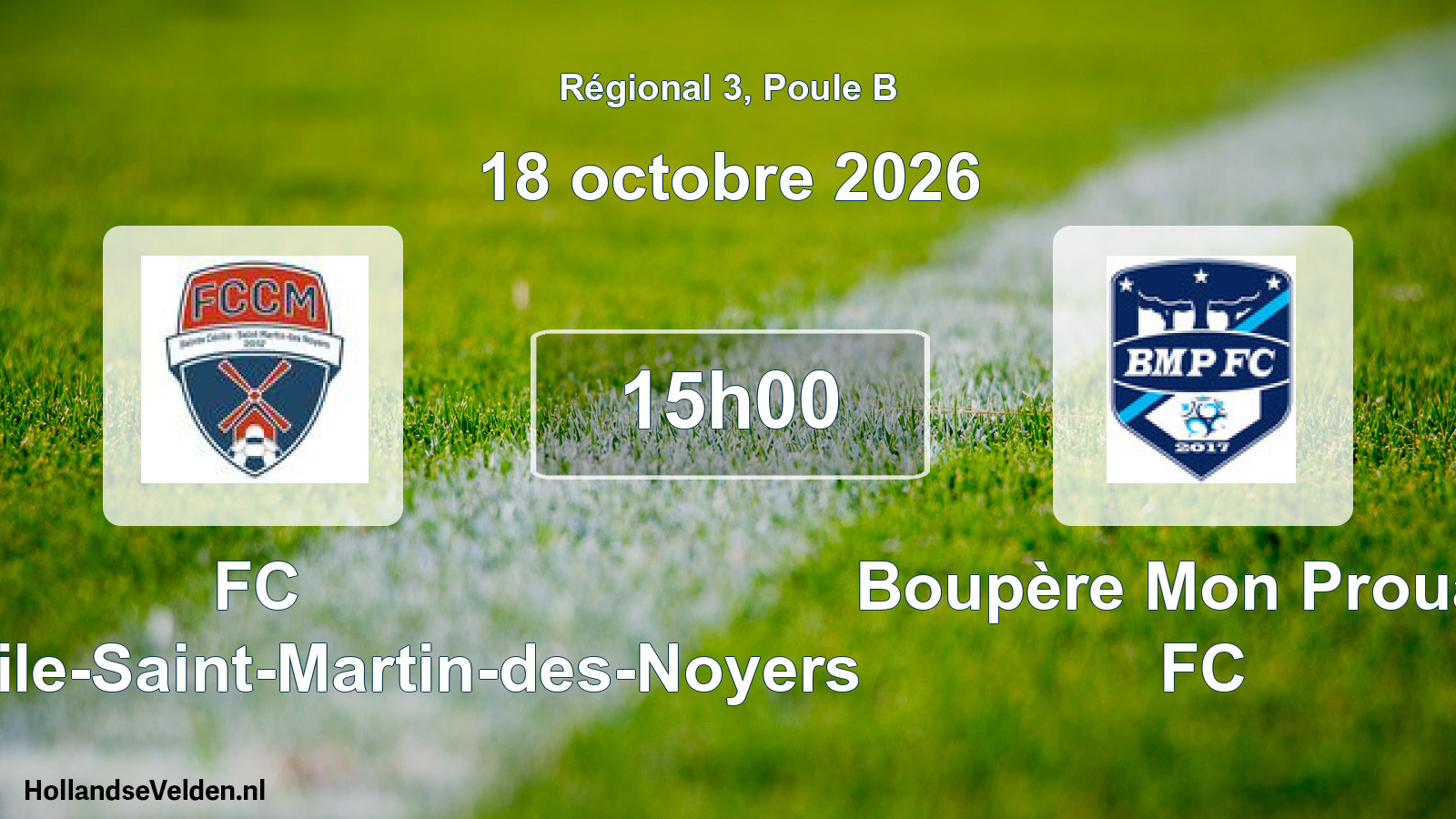 Scheduled Match: FC Sainte-Cécile-Saint-Martin-des-Noyers - Boupère Mon Prouant FC (18 October 2026)