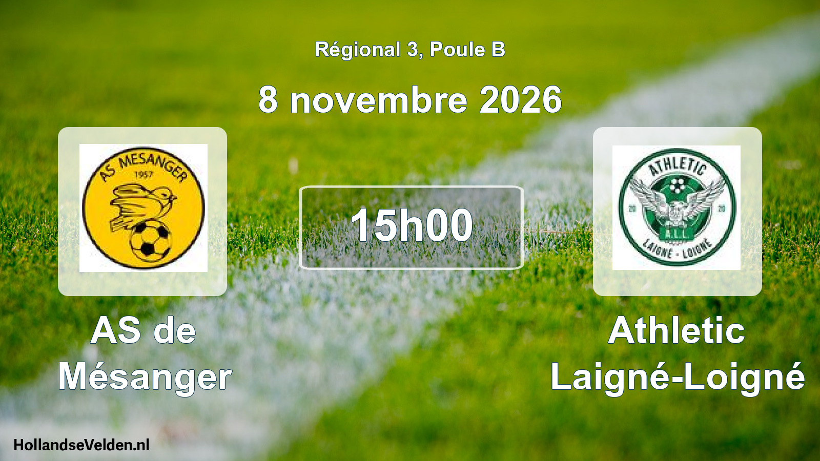 Scheduled Match: AS de Mésanger - Athletic Laigné-Loigné (8 November 2026)