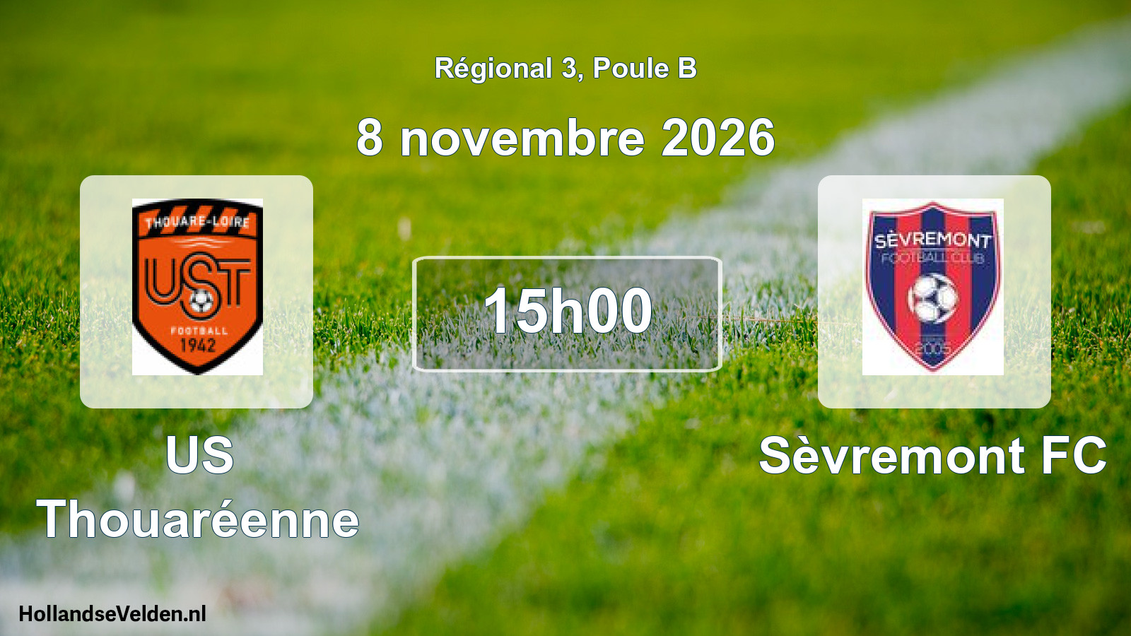 Scheduled Match: US Thouaréenne - Sèvremont FC (8 November 2026)