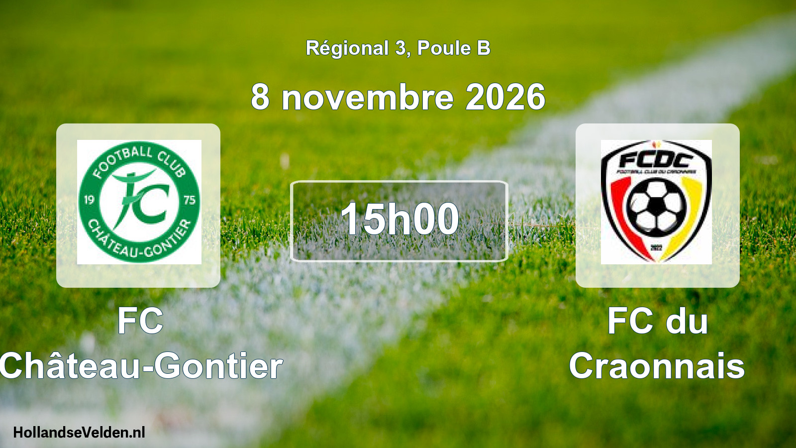 Scheduled Match: FC Château-Gontier - FC du Craonnais (8 November 2026)
