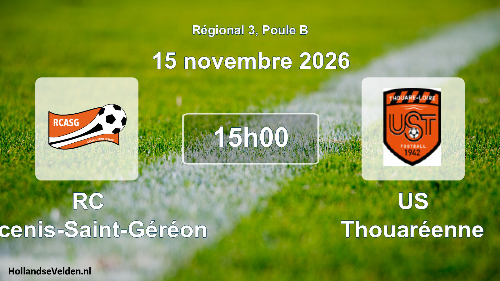 Scheduled Match: RC Ancenis-Saint-Géréon - US Thouaréenne (15 November 2026)