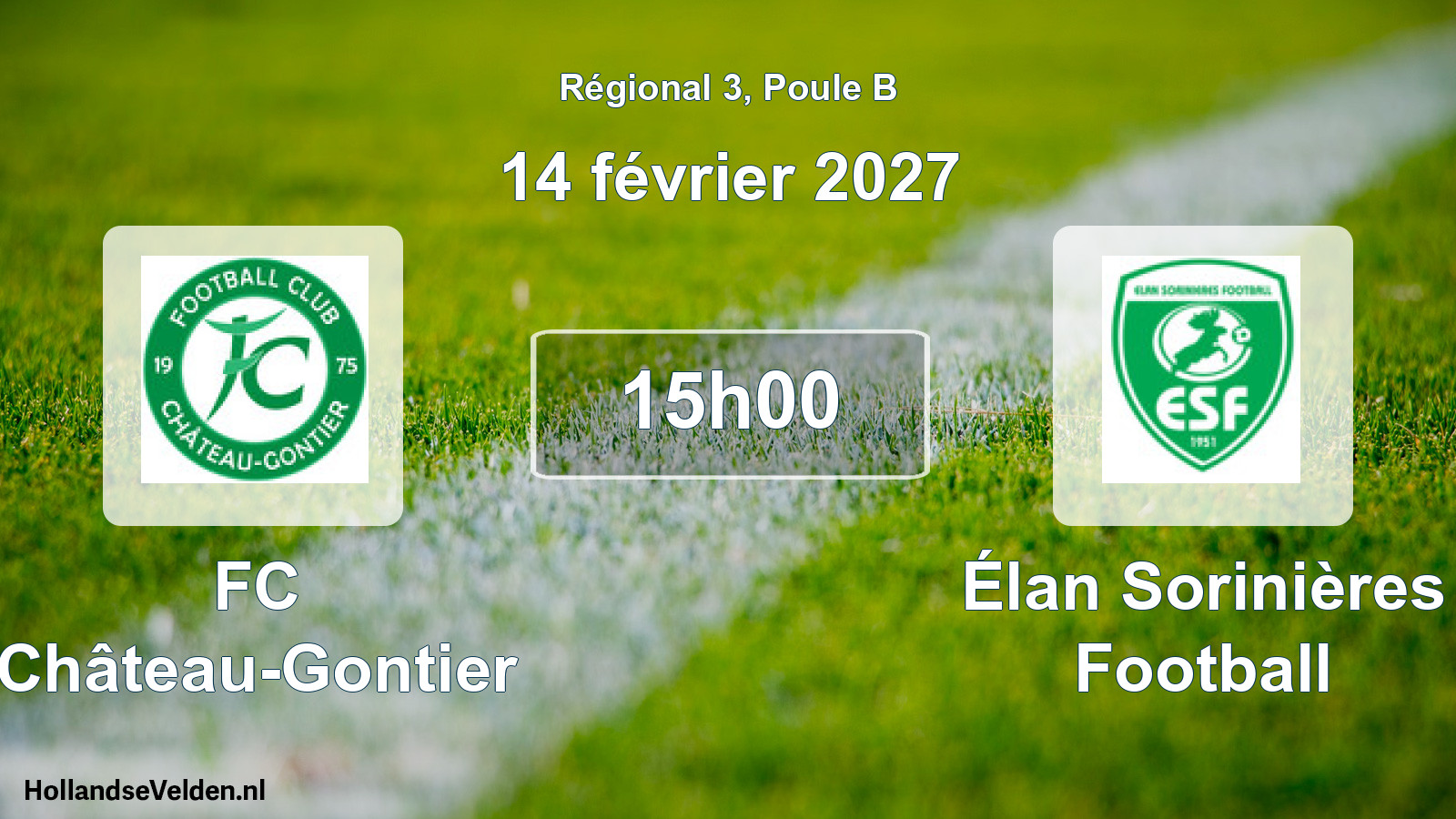 Scheduled Match: FC Château-Gontier - Élan Sorinières Football (14 February 2027)