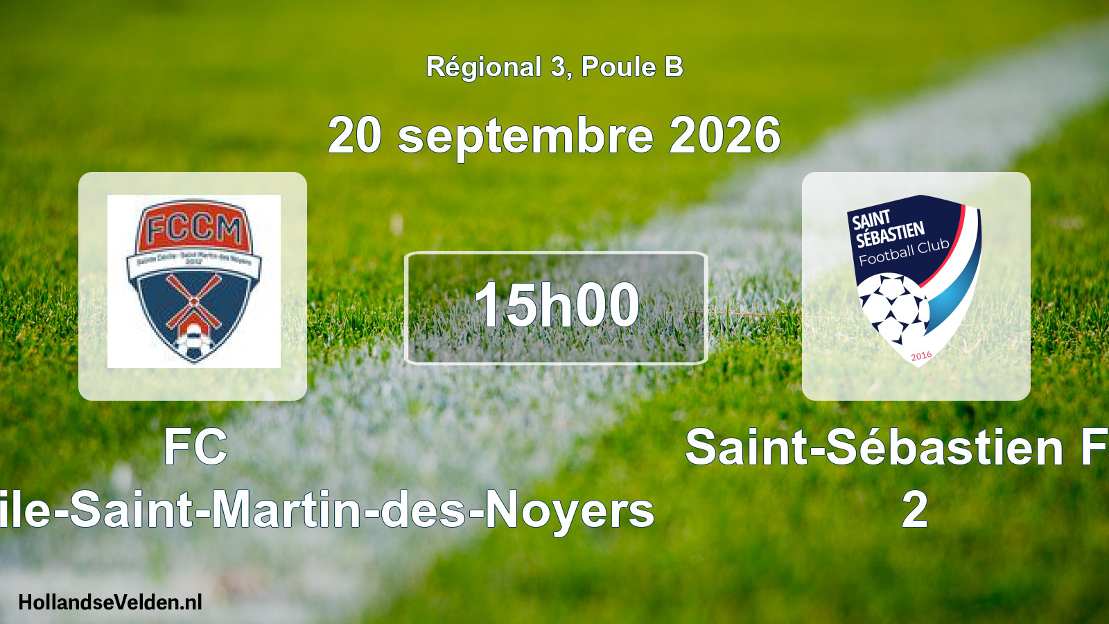 Scheduled Match: FC Sainte-Cécile-Saint-Martin-des-Noyers - Saint-Sébastien FC 2 (20 September 2026)