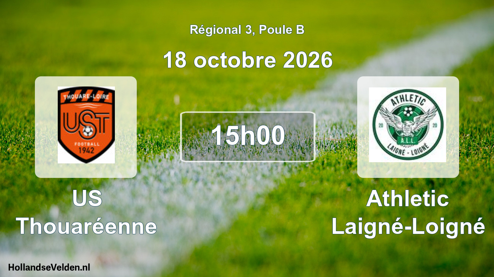 Match programmé: US Thouaréenne - Athletic Laigné-Loigné (18 octobre 2026)