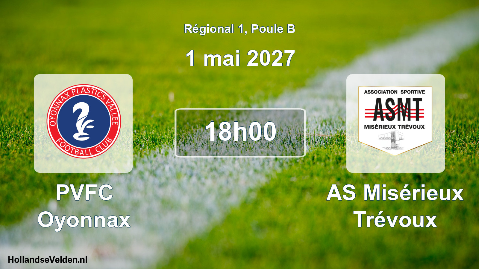 Scheduled Match: PVFC Oyonnax - AS Misérieux Trévoux (1 May 2027)