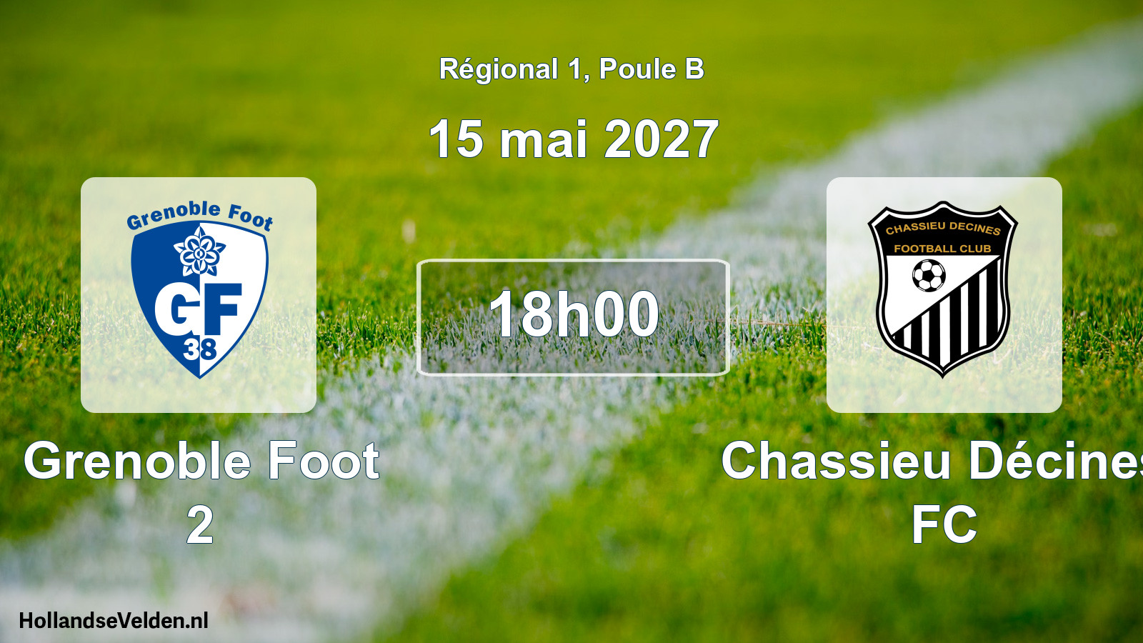 Geplande wedstrijd: Grenoble Foot 2 - Chassieu Décines FC (15 mei 2027)