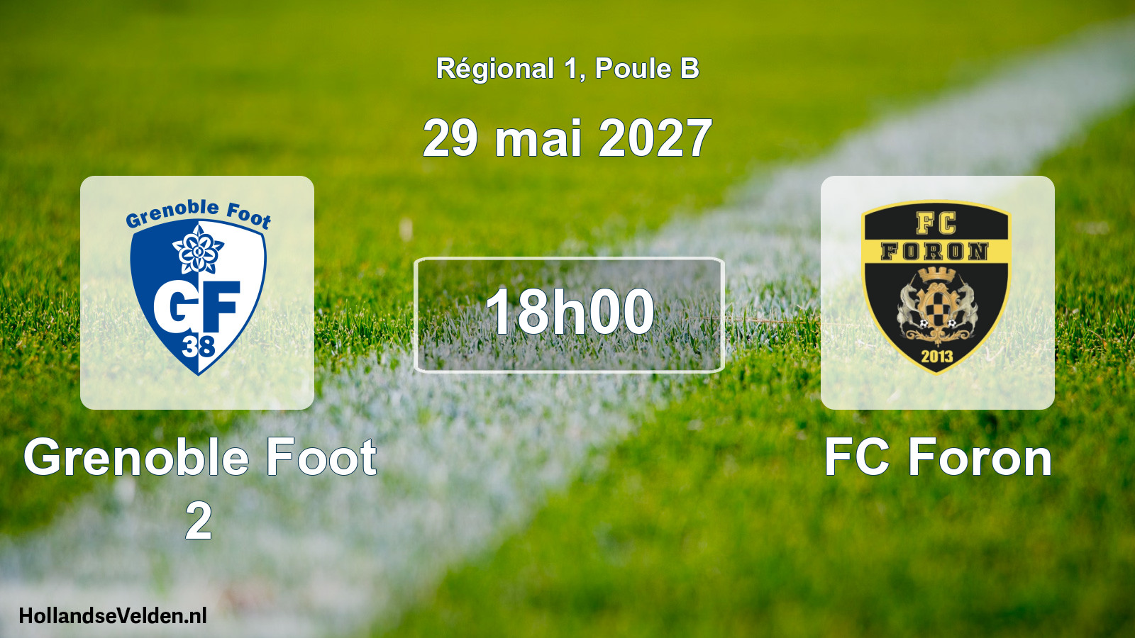 Match programmé: Grenoble Foot 2 - FC Foron (29 mai 2027)