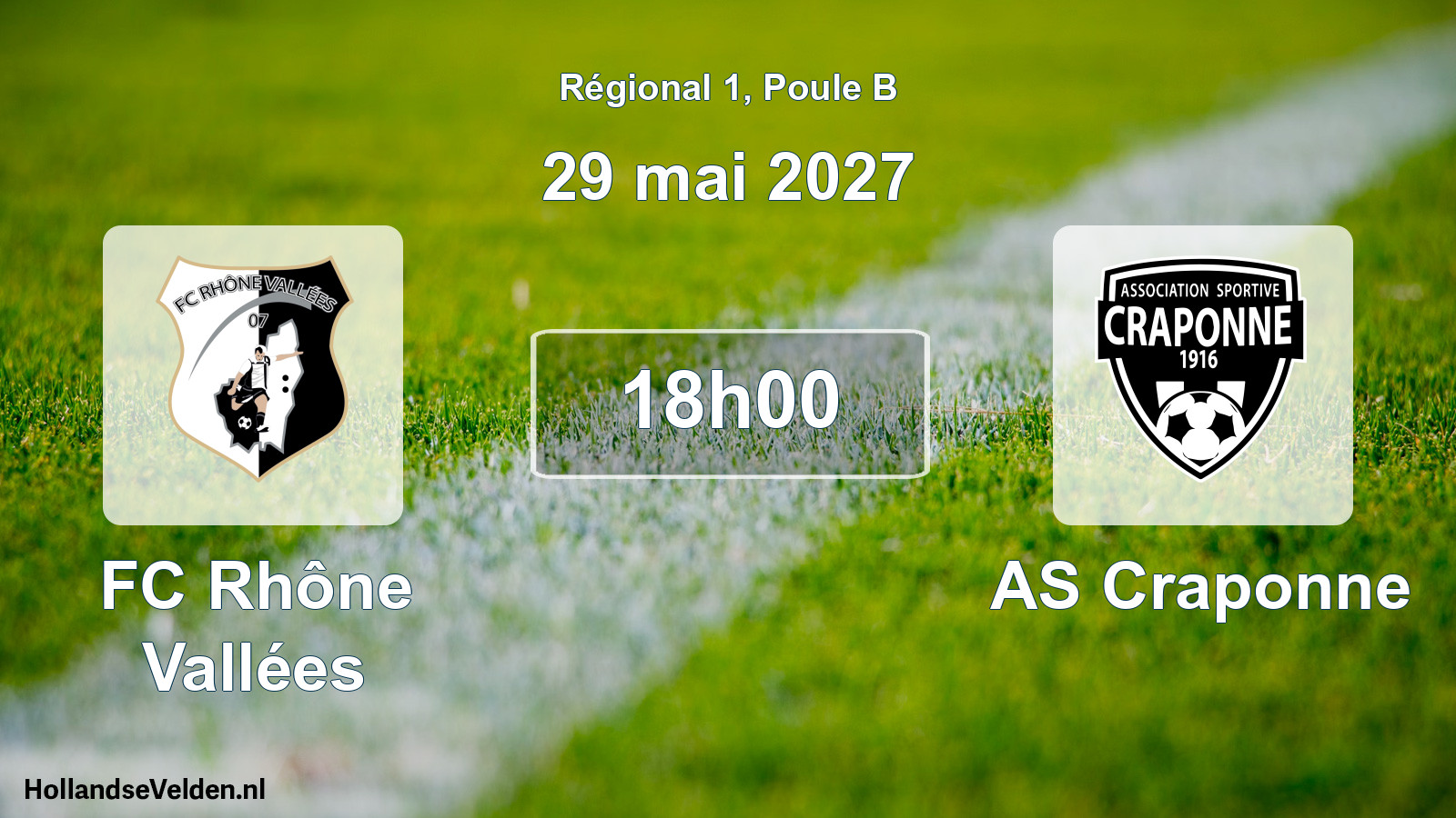 Scheduled Match: FC Rhône Vallées - AS Craponne (29 May 2027)