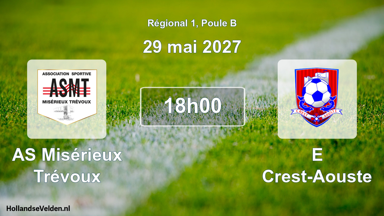 Match programmé: AS Misérieux Trévoux - E Crest-Aouste (29 mai 2027)