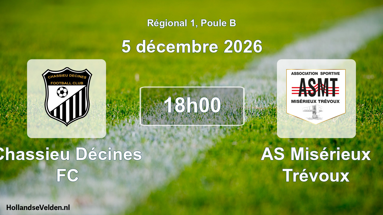 Scheduled Match: Chassieu Décines FC - AS Misérieux Trévoux (5 December 2026)