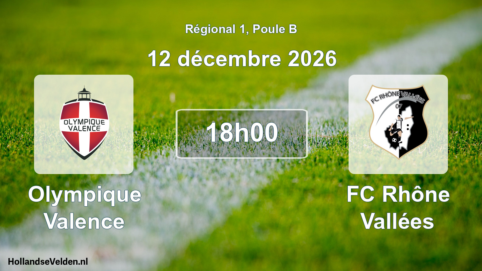 Scheduled Match: Olympique Valence - FC Rhône Vallées (12 December 2026)