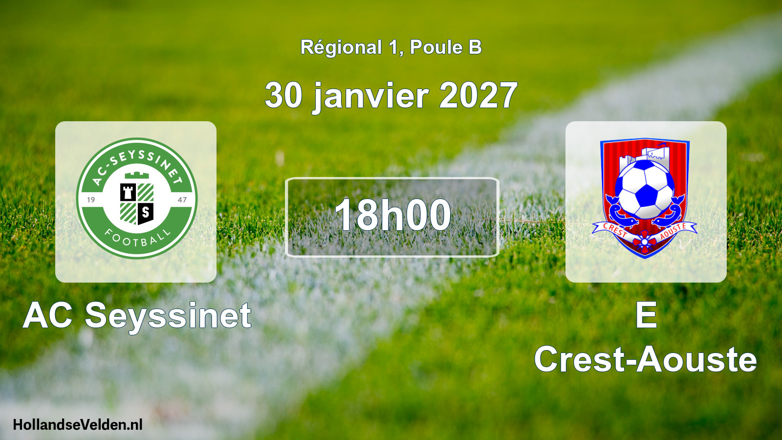 Scheduled Match: AC Seyssinet - E Crest-Aouste (30 January 2027)