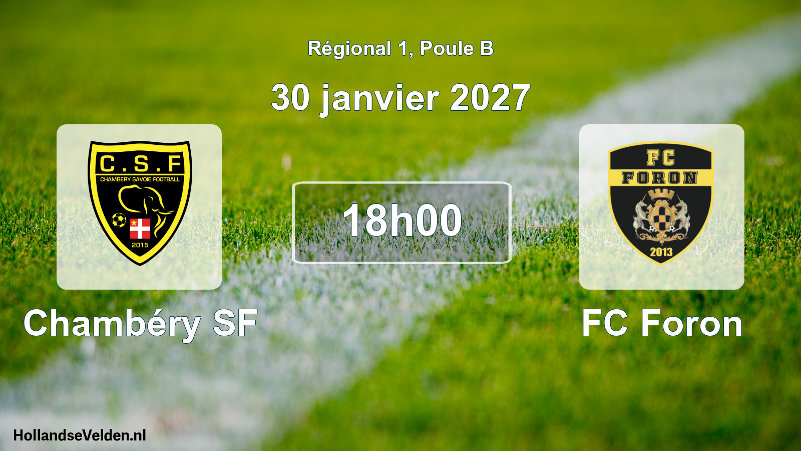 Scheduled Match: Chambéry SF - FC Foron (30 January 2027)