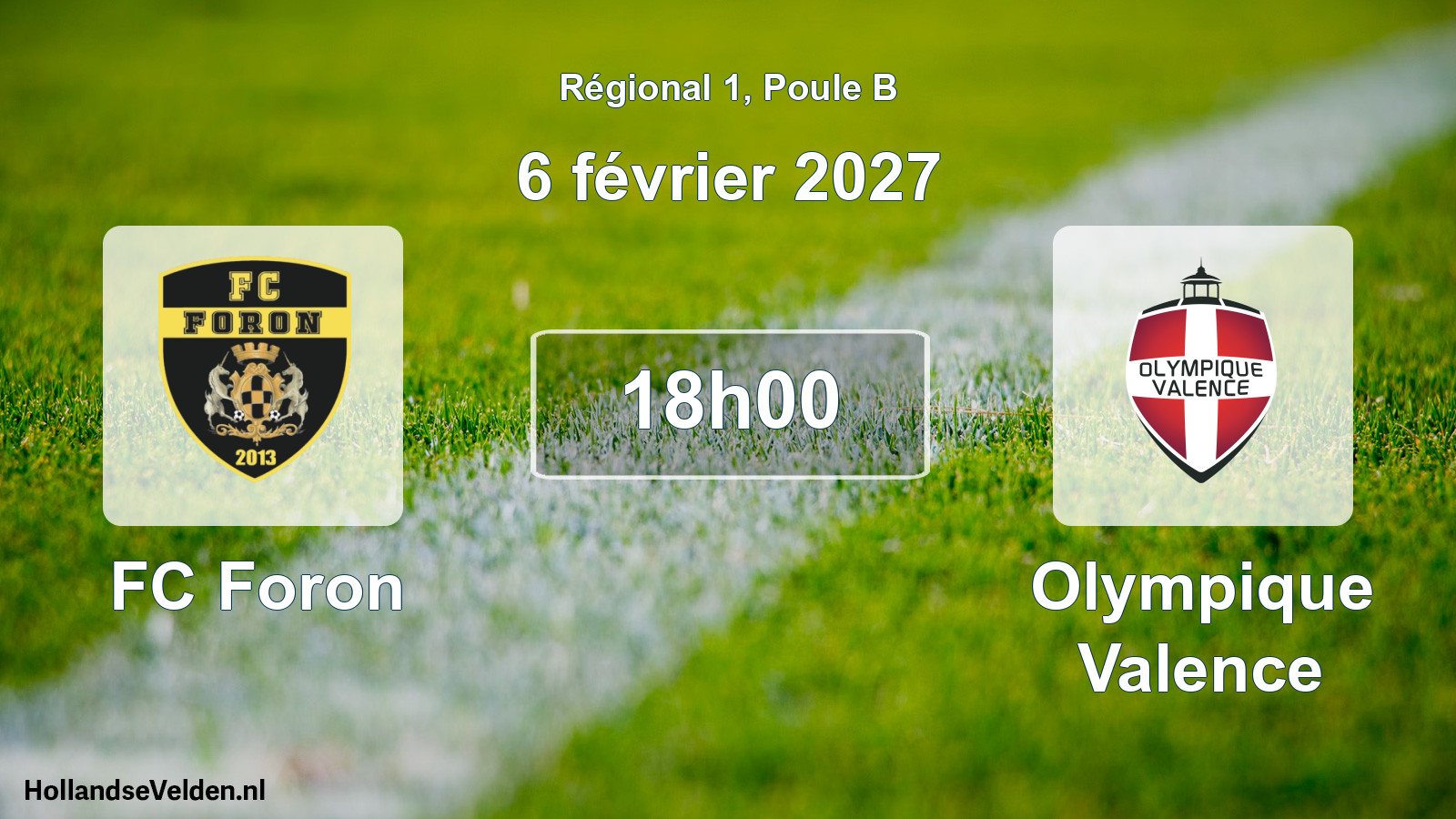 Scheduled Match: FC Foron - Olympique Valence (6 February 2027)