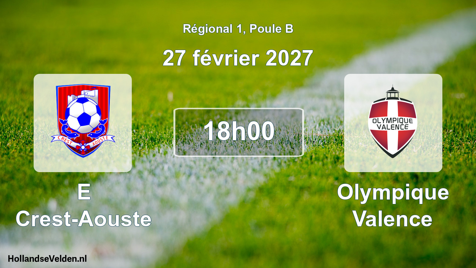 Scheduled Match: E Crest-Aouste - Olympique Valence (27 February 2027)