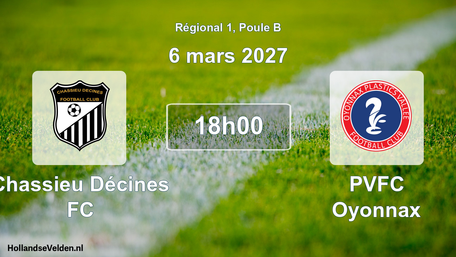 Scheduled Match: Chassieu Décines FC - PVFC Oyonnax (6 March 2027)