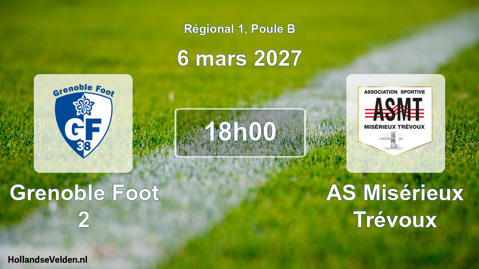 Scheduled Match: Grenoble Foot 2 - AS Misérieux Trévoux (6 March 2027)